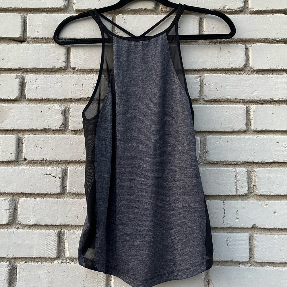 Lululemon Run Off Route Tank Top in Gray & Black - Size Small